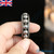 Ball Bearing Fidget Ring Metal Haptic Roller Spinner EDC Silver