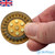 Round Magnetic Fidget Clicker Haptic Coin Amber Polymer