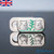 The Owl Magnetic Fidget Slider and Clicker Embossed Silver