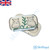 The Owl Magnetic Fidget Slider and Clicker Embossed Silver