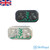 The Owl Magnetic Fidget Slider and Clicker Embossed Silver