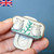 The Owl Magnetic Fidget Slider and Clicker Embossed Silver