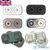 The Owl Magnetic Fidget Slider and Clicker Embossed Silver