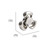Three Leaf Clover Premium Stainless Steel Finger Spinner Silver