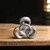 Three Leaf Clover Premium Stainless Steel Finger Spinner Silver