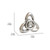 Premium 3 Leaf Stainless Steel Finger Spinner Satin 