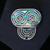 Sea Shell Water Ripple Mechanical Fidget Slider Clicker 2 Layer Stainless Steel 