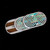 Sea Shell Water Ripple Magnetic Fidget Slider Clicker 3 Layer Stainless Steel 