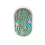 Sea Shell Water Ripple Magnetic Fidget Slider Clicker 3 Layer Stainless Steel 