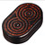 Blood Red Water Ripple Magnetic Fidget Slider Clicker 3 Layer Stainless Steel 