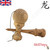 Side view of the Dragon Zebrano Edition - a naturally beautiful kendama!