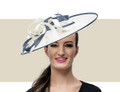 TAREN - Ivory and Navy Blue