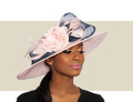 ANNALIESE - Pale Pink and Navy