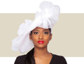 GIA FASCINATOR HAT - White