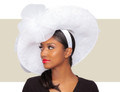 GIA FASCINATOR HAT - White