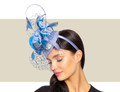 TULLY COCKTAIL HAT WITH NETTING - Baby Blues