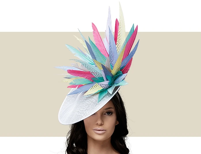 Bright Fascinator Hat for Derby & Ascot | Vivien Sheriff display picture 1