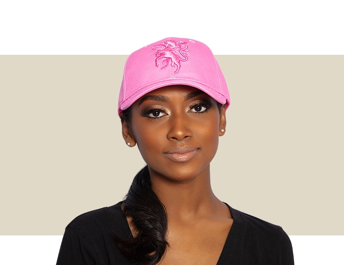 DESIGNER BASEBALL CAP - Hot Pink - Gold Coast Couture display picture 1