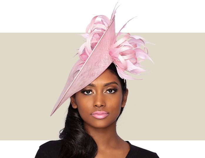 light pink headpiece