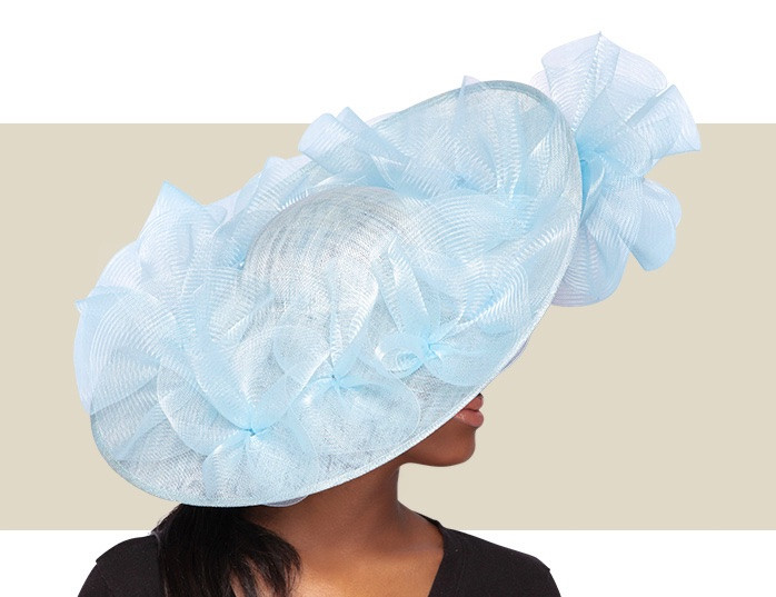 NEW! Baby Blue Fascinator Hat Baby Blue Fascinator Kentucky Derby Hat on Headband, Ideal  main image 4