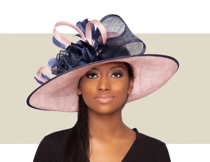 ANNALIESE II - Pink and Navy - Gold Coast Couture display picture 1