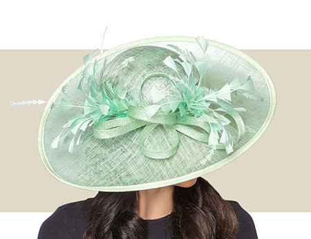 Wald Dunkel Grün Fascinator Hut Statement Hatinator Damen Kentucky Derby Hüte Hochzeit Royal Ascot Fascinator Kopfschmuck Damen Kopfbedeckung