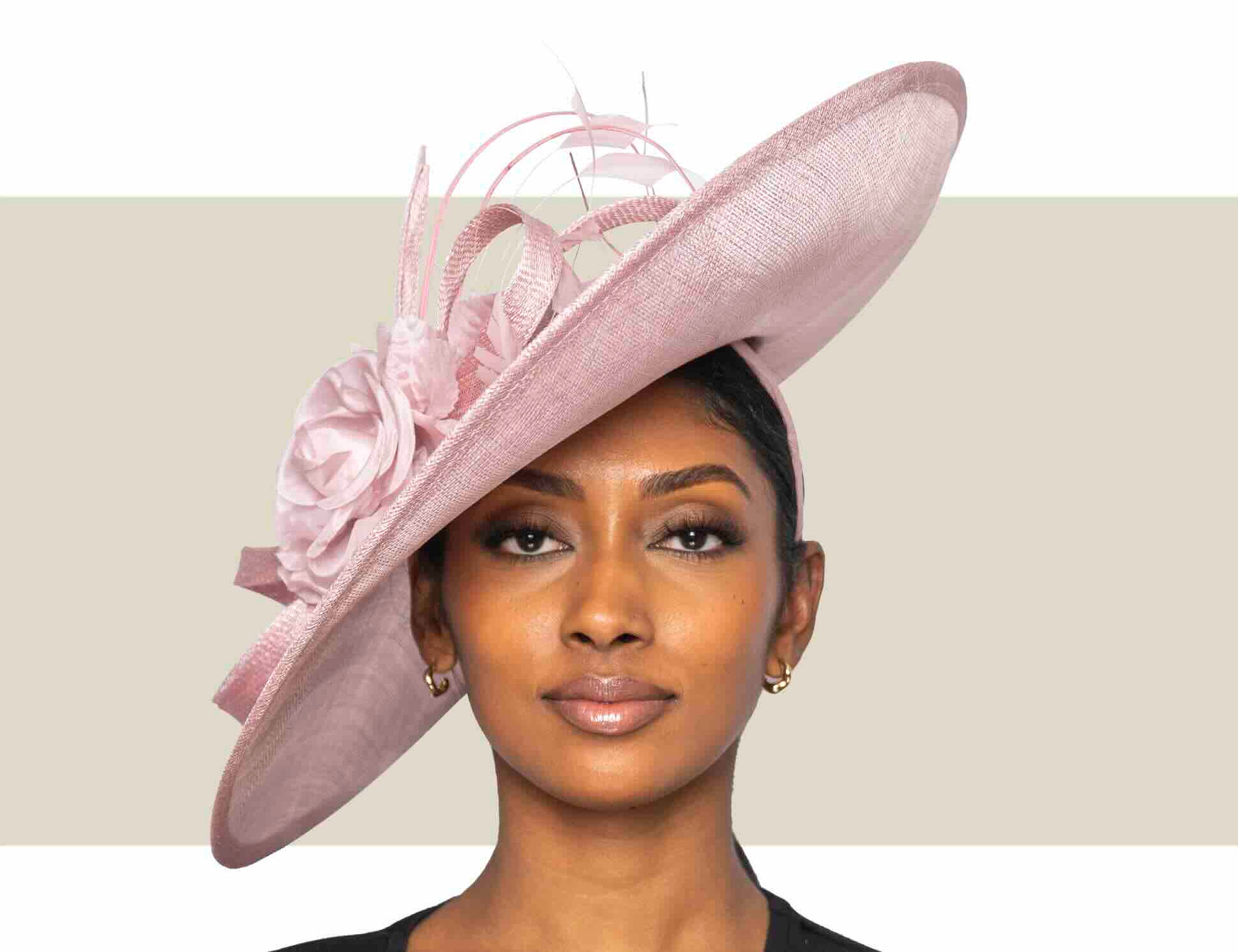 Blush Pink Fascinator Hat for Kentucky Oaks & Weddings | Maddox display picture 3