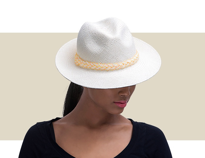 Elegant Ladies Trilby in Ivory | Gold Coast Couture display picture 1