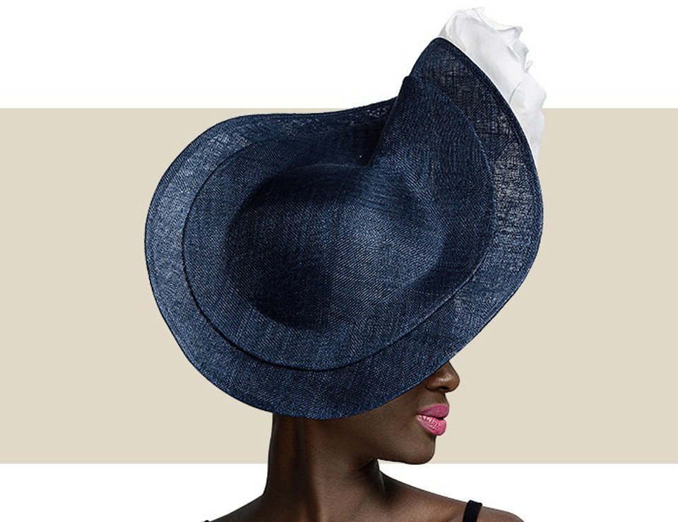 NEW PROPORTION SWEEPING WAVE - Navy and Ivory
