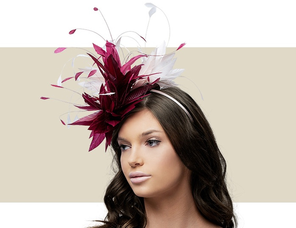 CHRISTIANE - Burgundy and Blush Pink