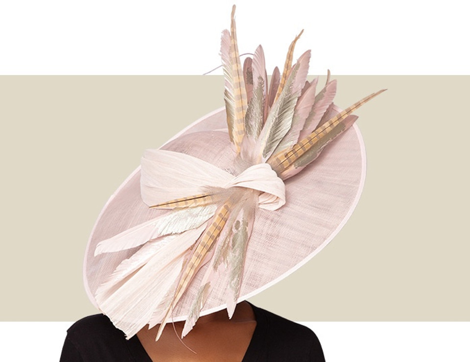 MONROE COUTURE HAT - Blush Pink