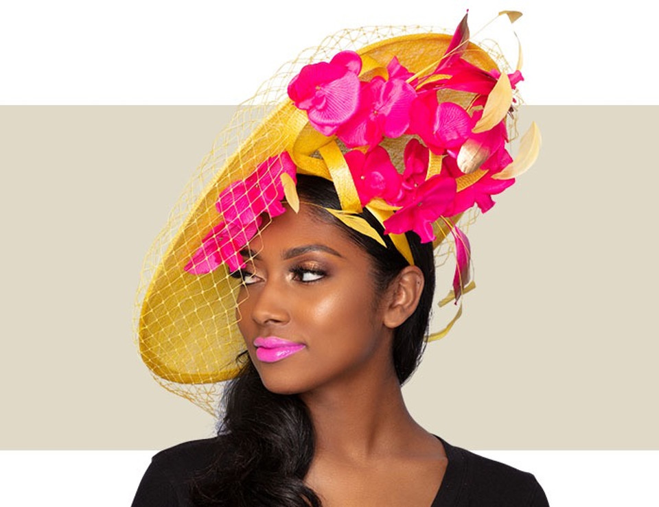GUINEVERE - Yellow and Hot Pink