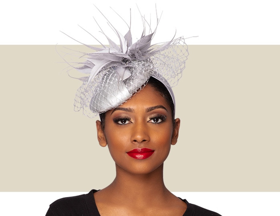 MARA COCKTAIL HAT - Silver