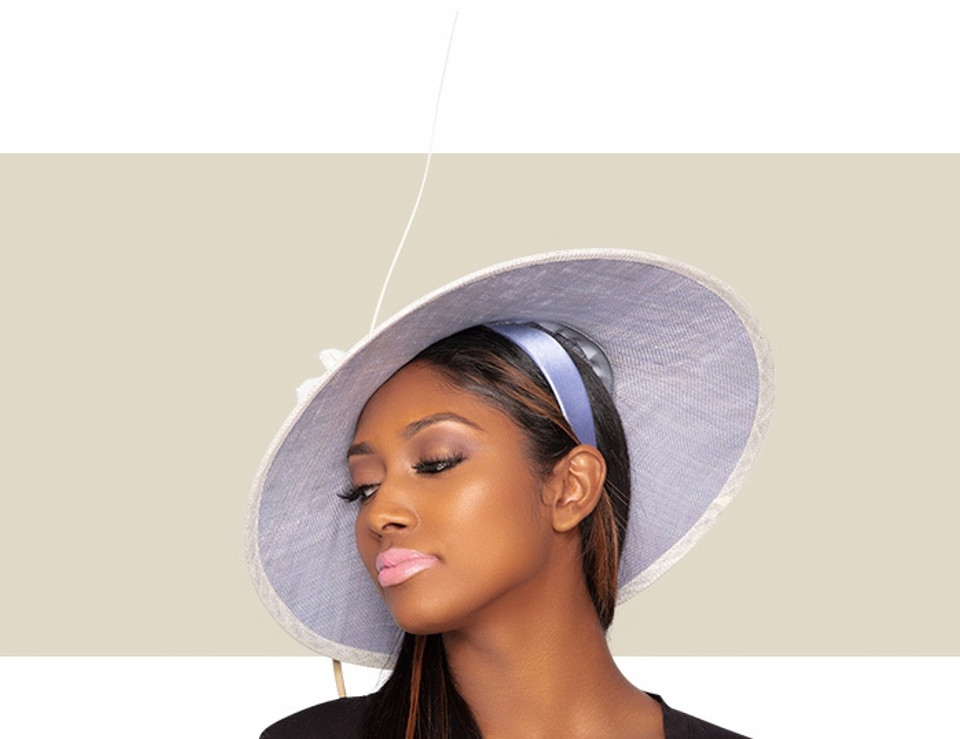 ARIANA FASCINATOR HAT - Periwinkle