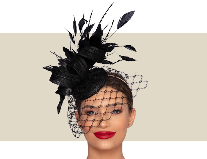 VERONIQUE WOMENS HEADPIECE - Black