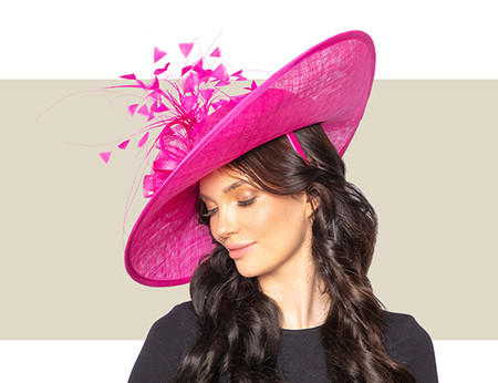 JANE KENTUCKY DERBY HAT - Hot Pink - Gold Coast Couture