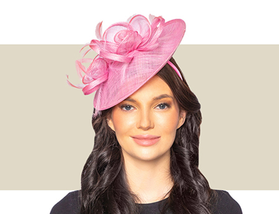 EMMA FASCINATOR HAT - Pink