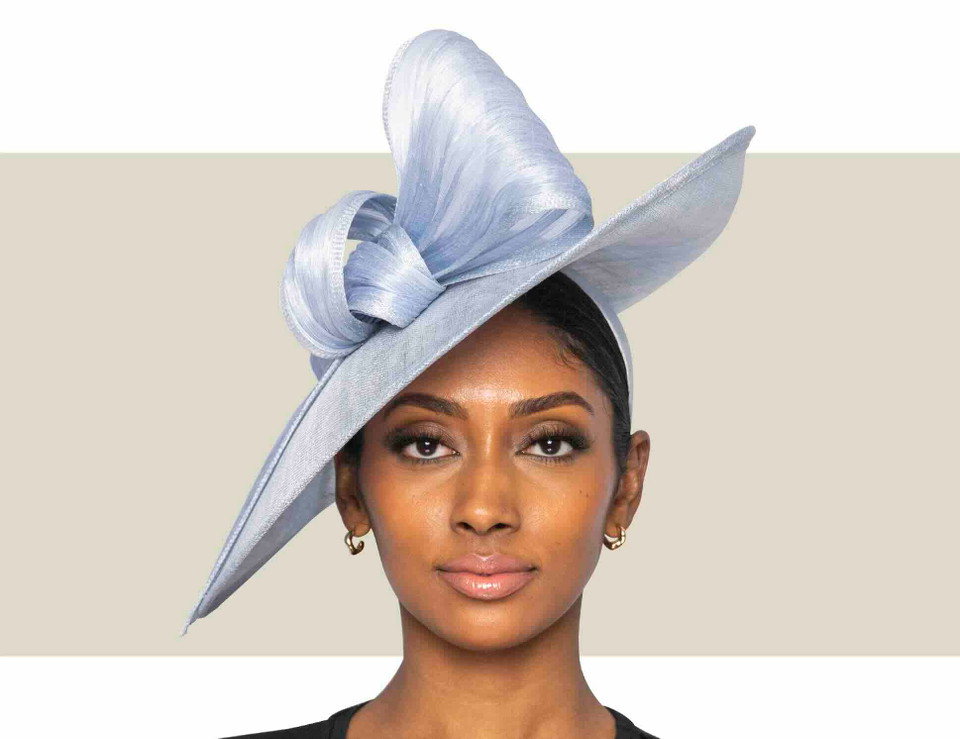 Light Blue Fascinator Hat for Weddings & Easter | Maddox