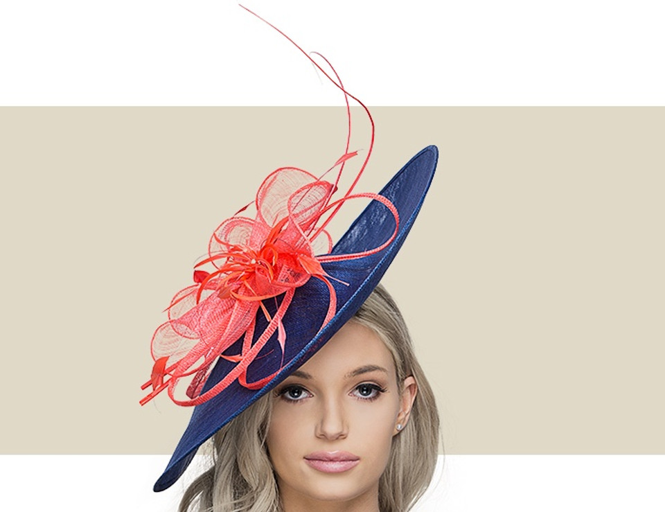 DANIELLE - Coral and Navy