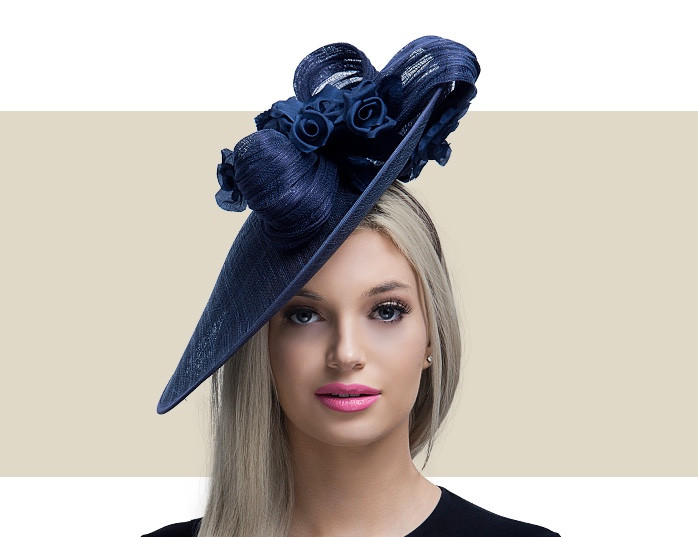 Vixen Millinery Kindra in Navy Blue | Gold Coast Couture
