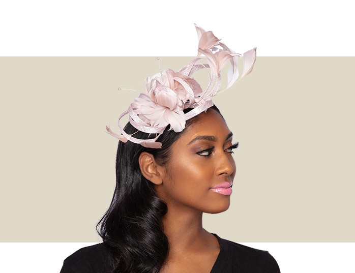 pink dress with fascinator Pink Peony Party Dress & Fascinator