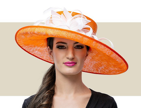 オムプリッセプリーツ帽子BLOOMING HAT ORANGE オムプリッセプリーツ帽子BLOOMING HAT ORANGE 【公式通販】