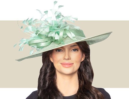 KARI KENTUCKY DERBY HAT - Mint Green - Gold Coast Couture