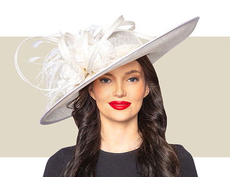 VALERA KENTUCKY DERBY HAT - Off White - Gold Coast Couture