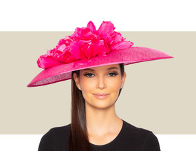 HEIDI KENTUCKY DERBY HAT - Hot Pink