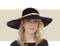 Philip Treacy Structured Wave black wide winter hat
