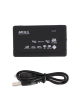 All-in-1 Mini CF Card Reader w/ USB Cable & 8 GB Card Support