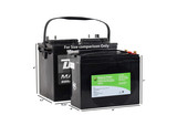 LARGE External Trimble/Topcon Base Station 12V Brick Battery Kit, Bioenno Lithium Iron Phosphate P/N: BLF-1230AS