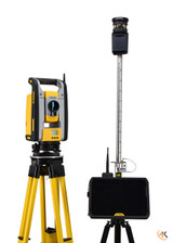 Trimble RTS873 3" DR HP Robotic Total Station Kit w/ T100 Tablet & Fieldlink Software
