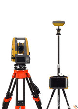 Topcon GT-505 5" Robotic Total Station and Hiper SR Network Rover Receiver Hybrid Kit w/ FC-6000 & Pocket 3D